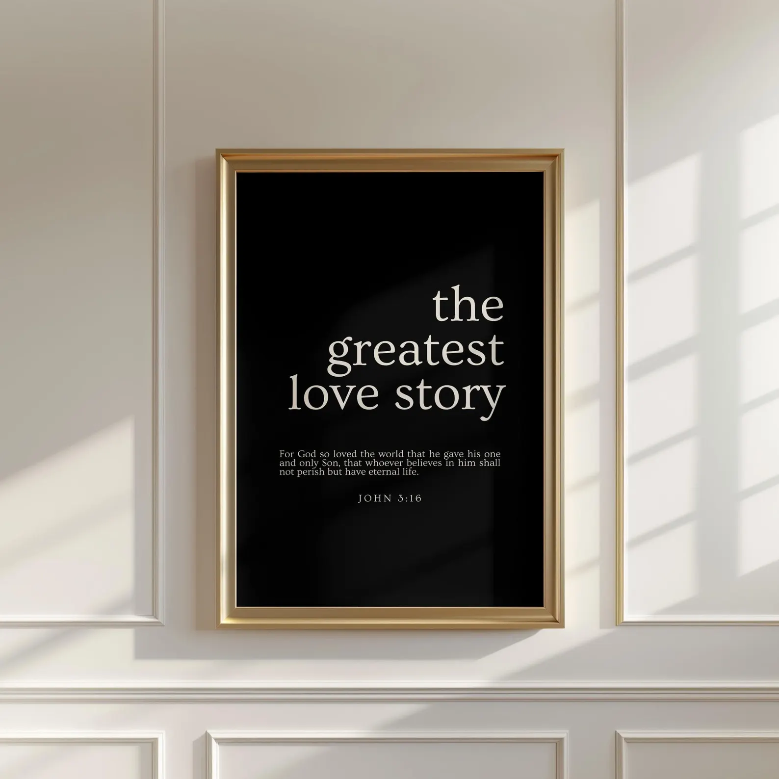 Black and White Christian Wall Art
