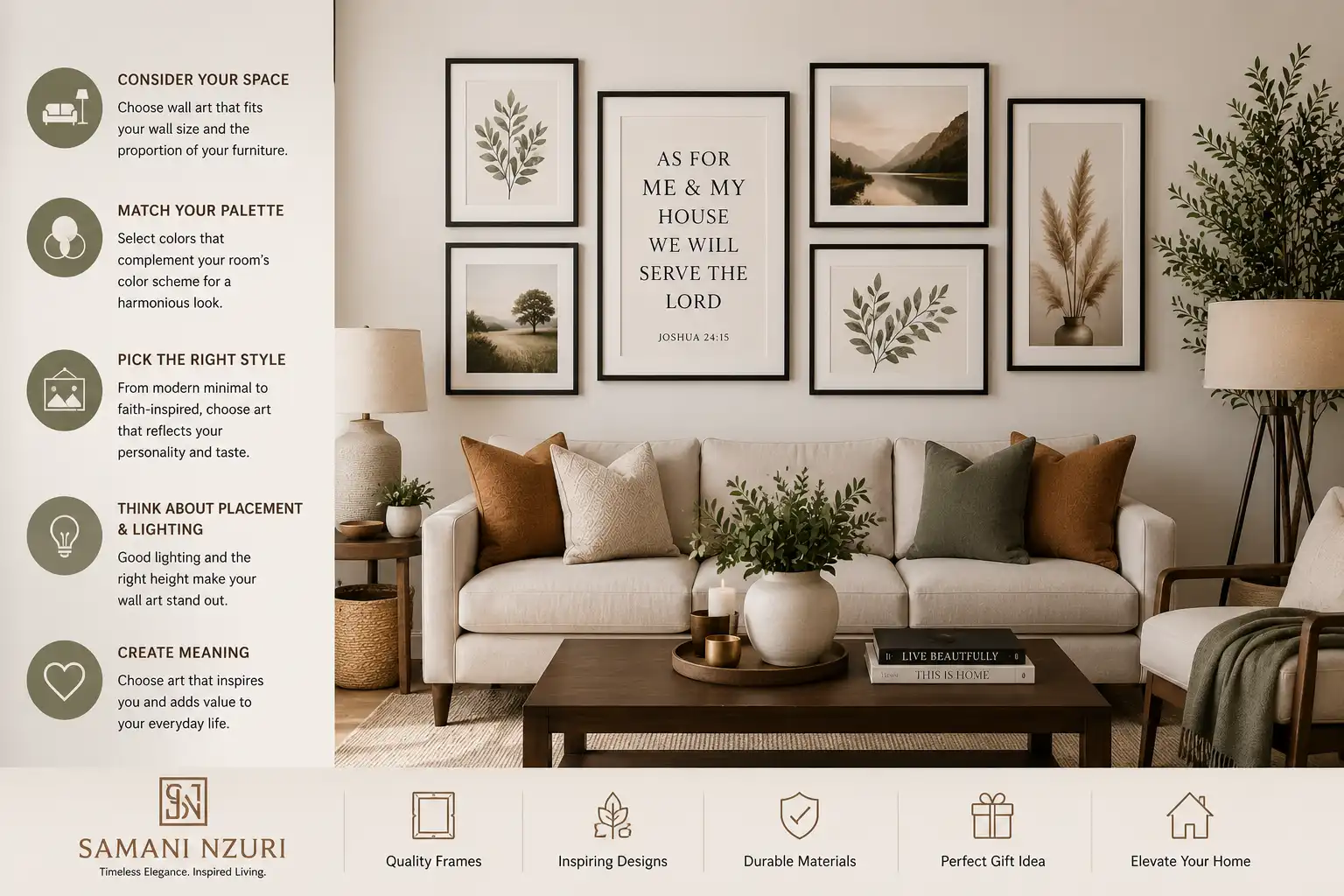Choosing the Perfect Wall Art Frame for Your Living Room